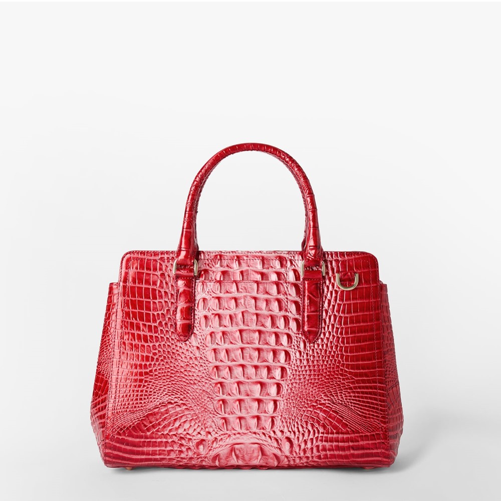 Brahmin Small Finely Leather Satchel - Embrace Ombre Melbourne