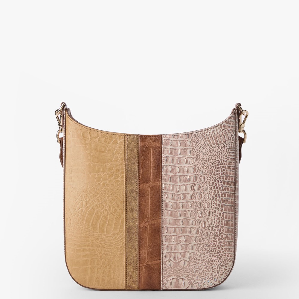 Brahmin Leia Leather Crossbody - Natural Flashback