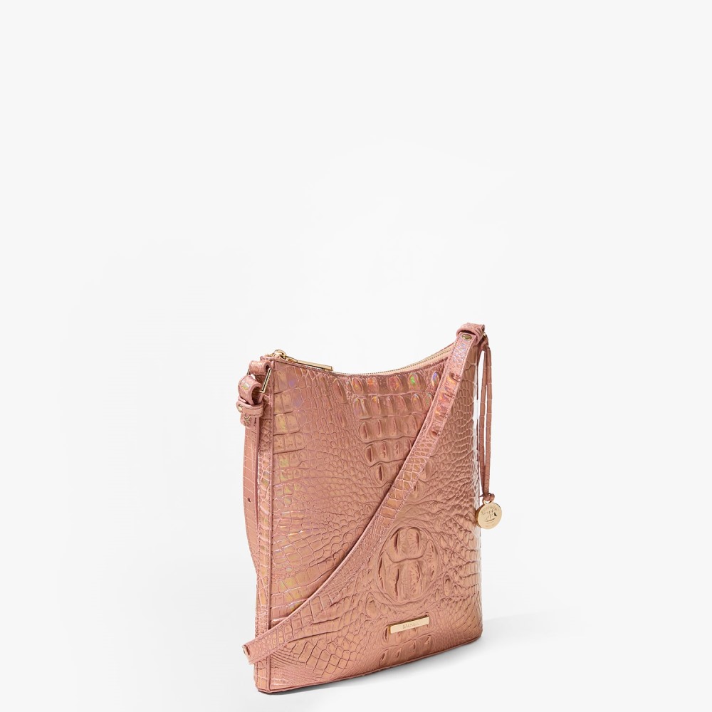 Brahmin Katie Leather Crossbody - Rose Gold Melbourne