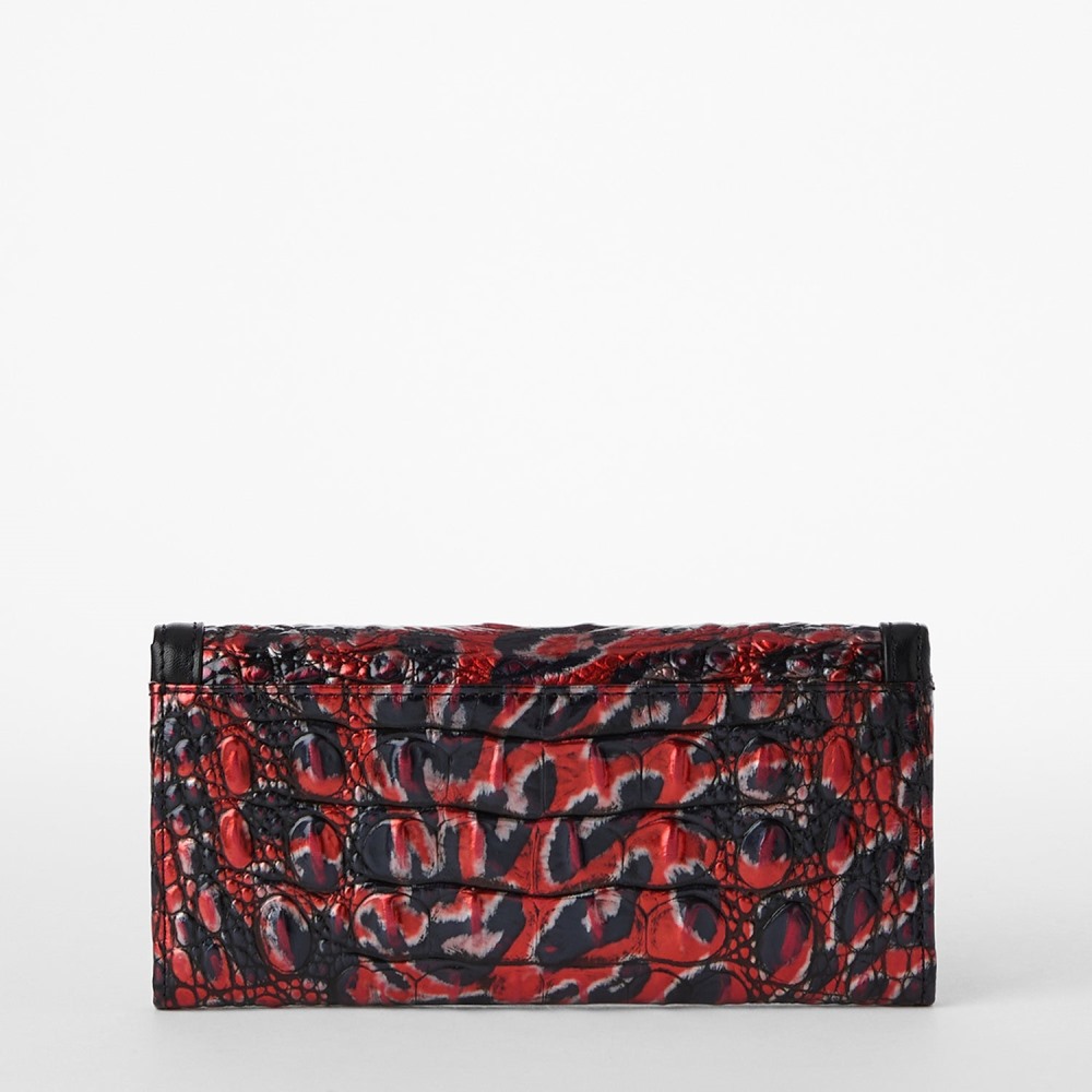 Brahmin Veronica Leather Wallet - Red Leopardess