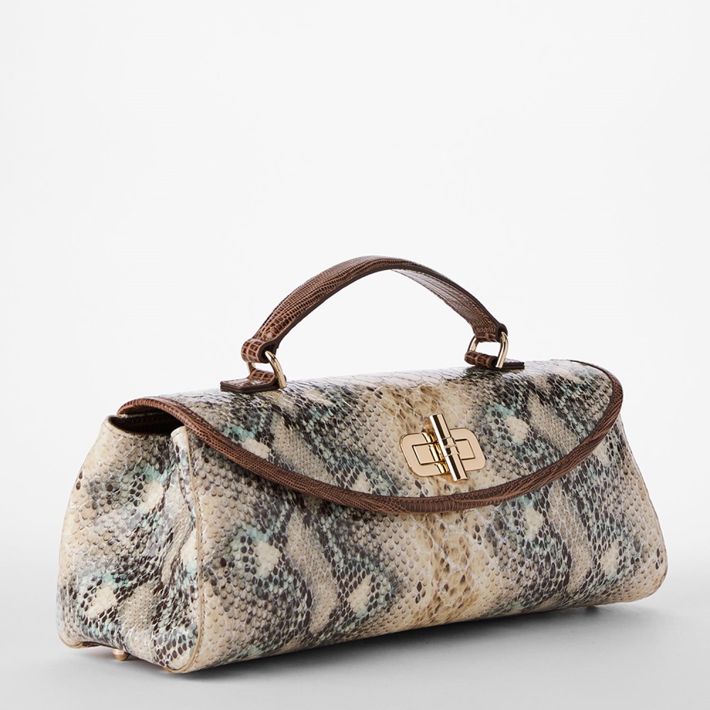 Brahmin Dayan Leather Satchel - Multi Eirwen