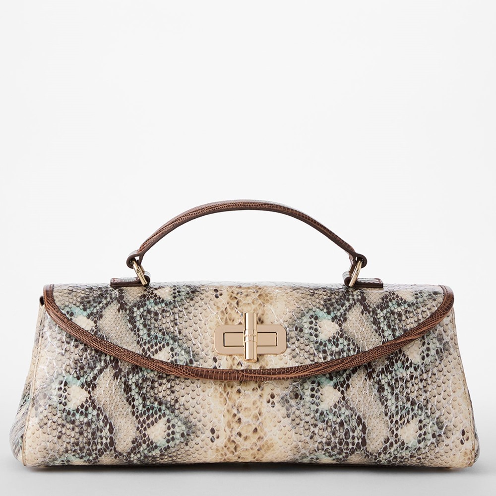 Brahmin Dayan Leather Satchel - Multi Eirwen