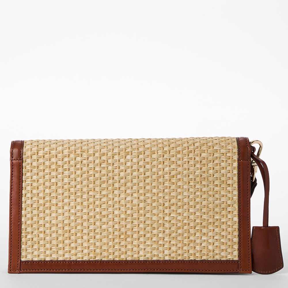 Brahmin Kaia Leather Clutch - Whiskey Maris