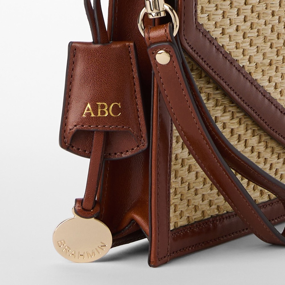 Brahmin Kaia Leather Clutch - Whiskey Maris