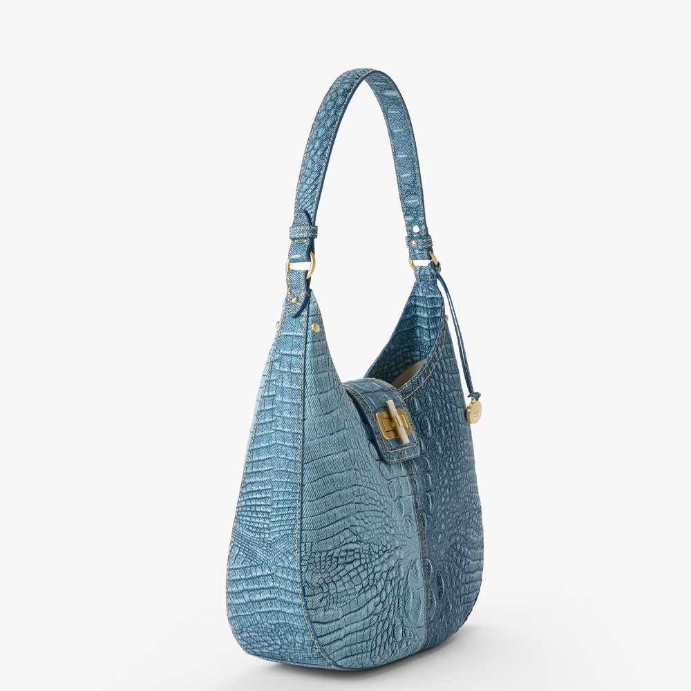 Brahmin Fallon - Denim Secour