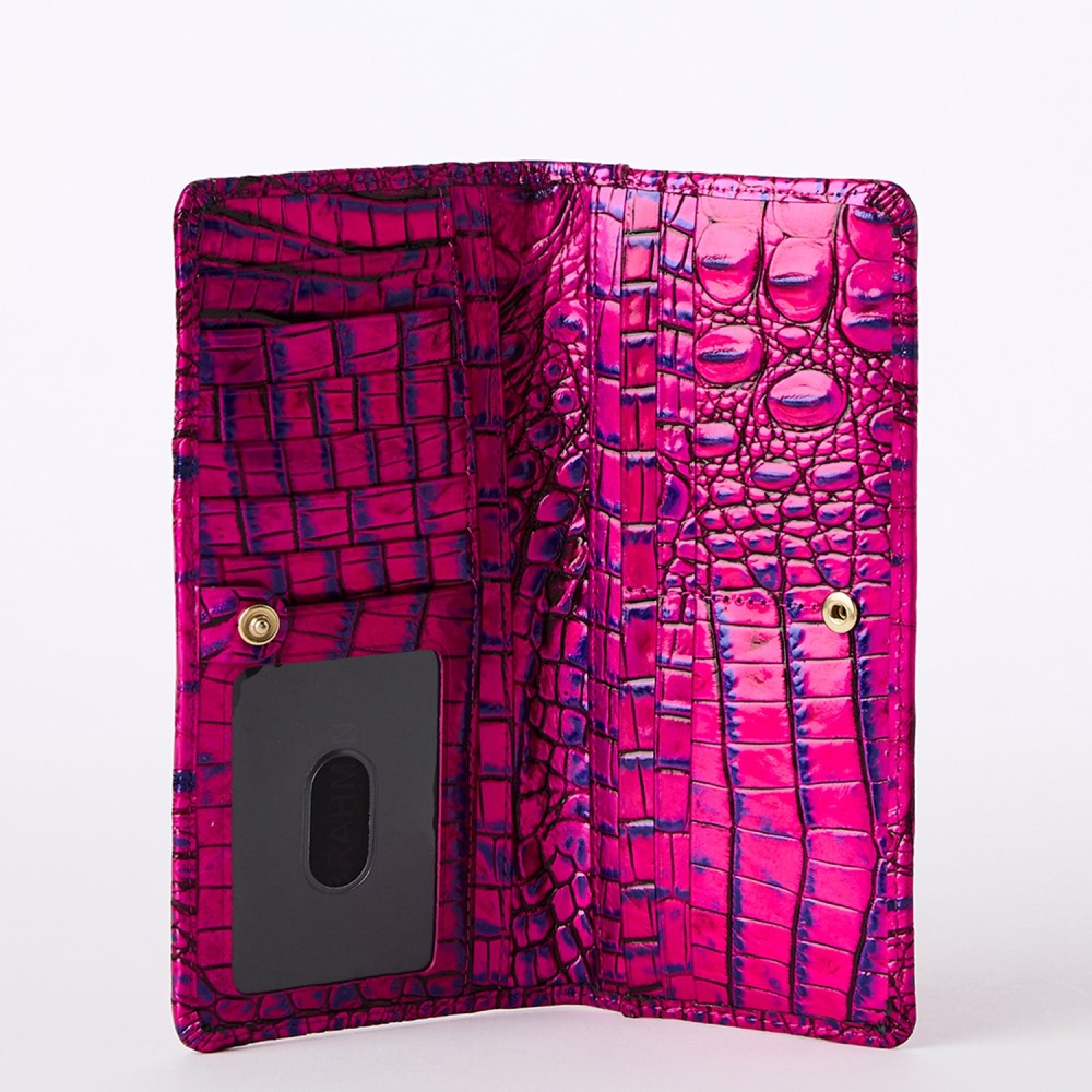 Brahmin Ady Leather Wallet - Voltage Violet