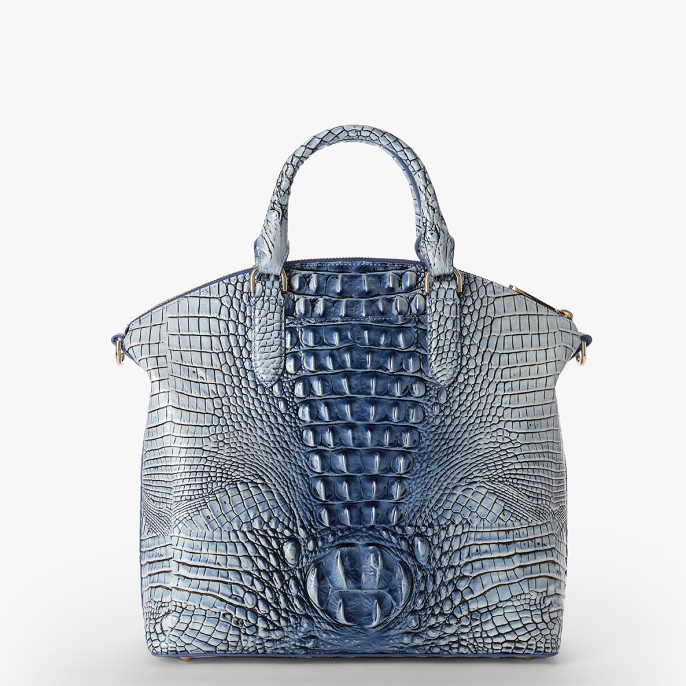 Brahmin Large Duxbury Satchel - Bellbottom Blue Ombre Melbourne