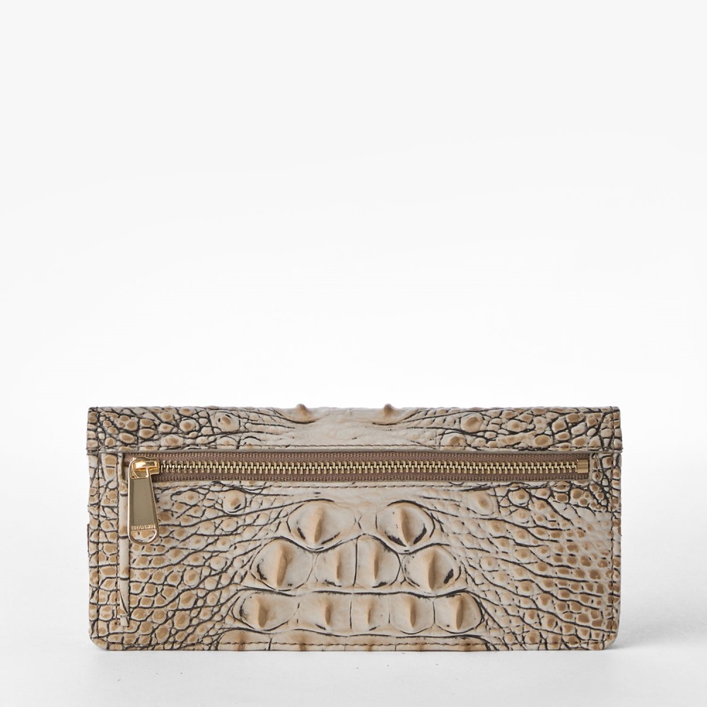Brahmin Ady Leather Wallet - Timeless Taupe Skien