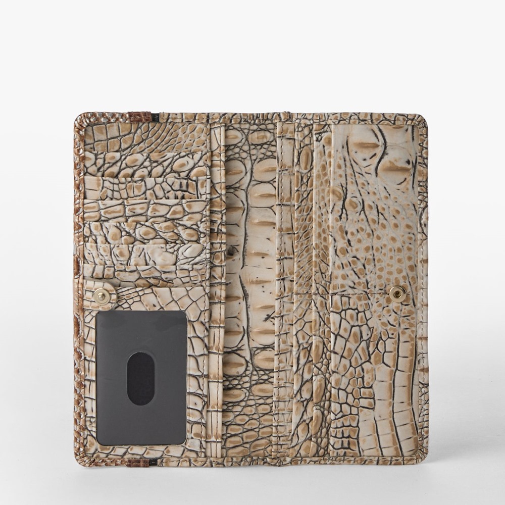 Brahmin Ady Leather Wallet - Timeless Taupe Skien