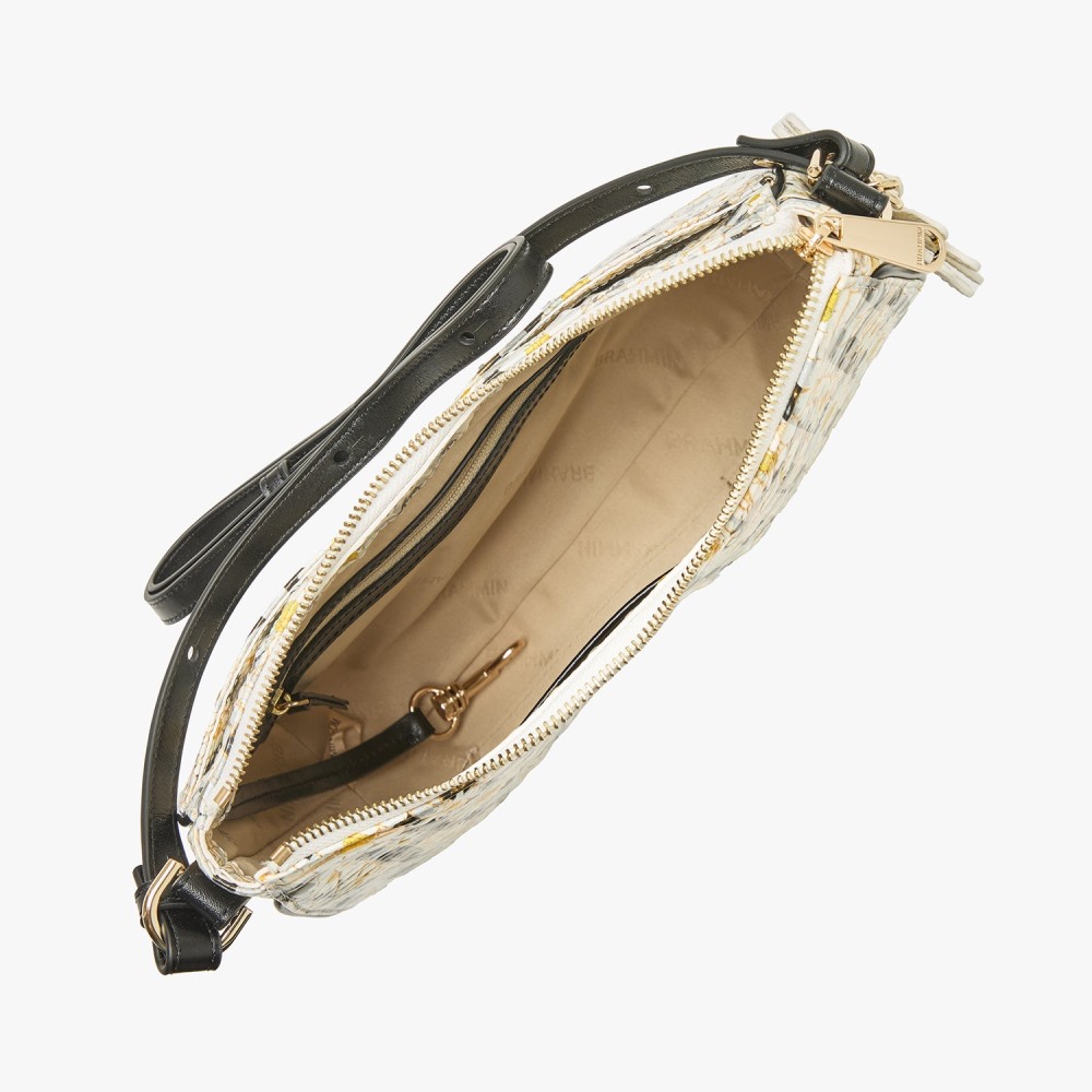 Brahmin Shayna Leather Crossbody - Multi Petaline