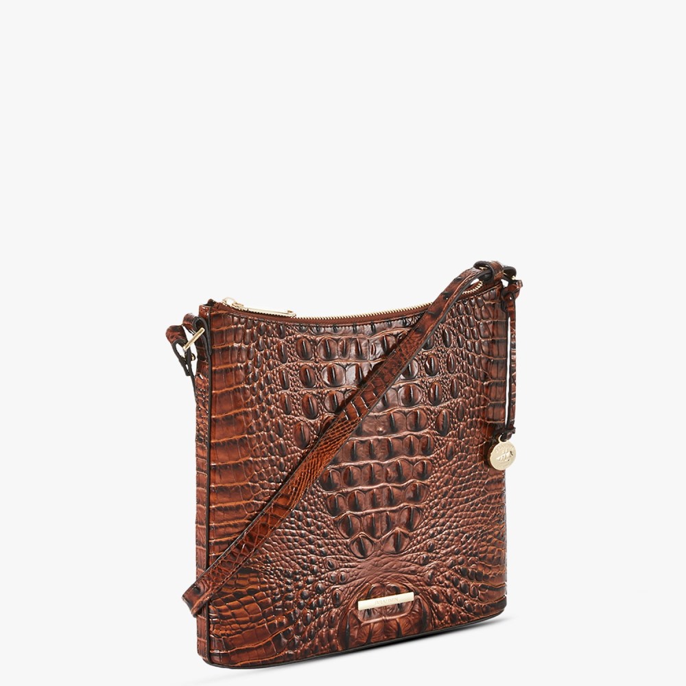 Brahmin Katie Leather Crossbody - Pecan Melbourne