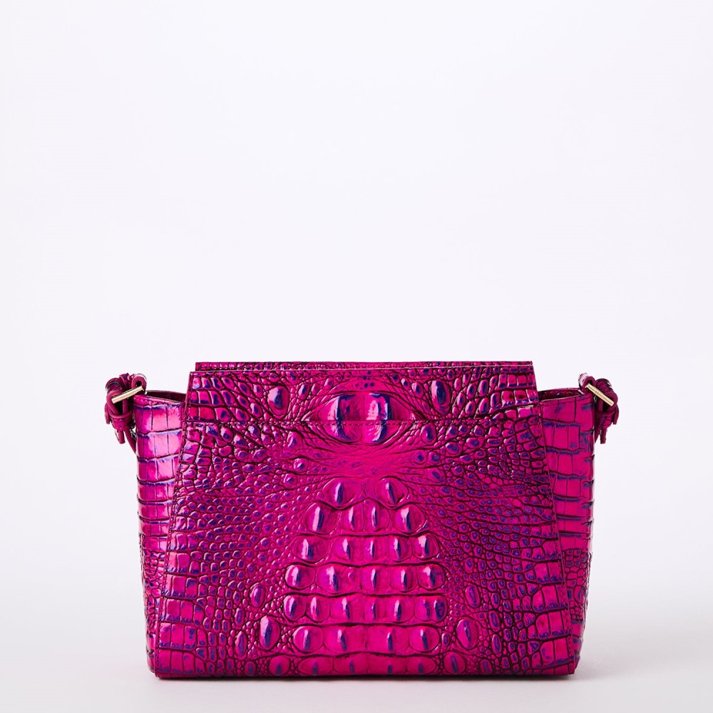Brahmin Hillary Leather Crossbody - Voltage Violet