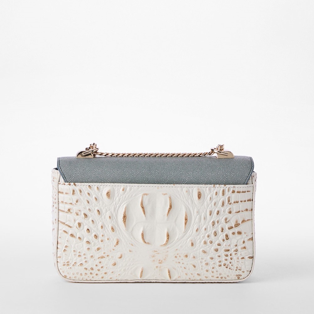 Brahmin Rosa Leather Crossbody - Snowball Minden