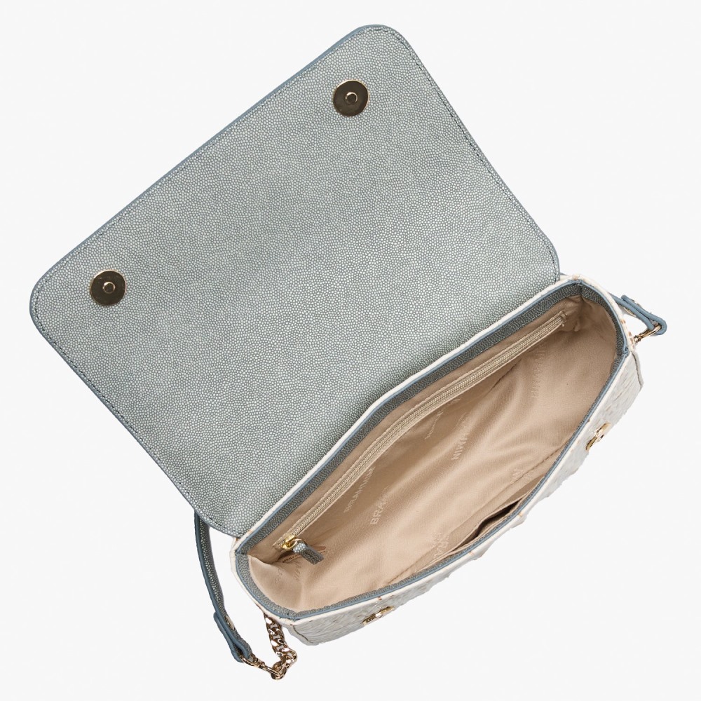 Brahmin Rosa Leather Crossbody - Snowball Minden