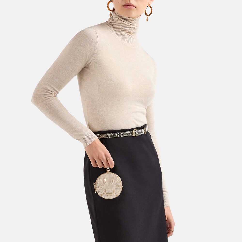 Brahmin Circle Coin Purse - Black Brahmin Luxe Leisure