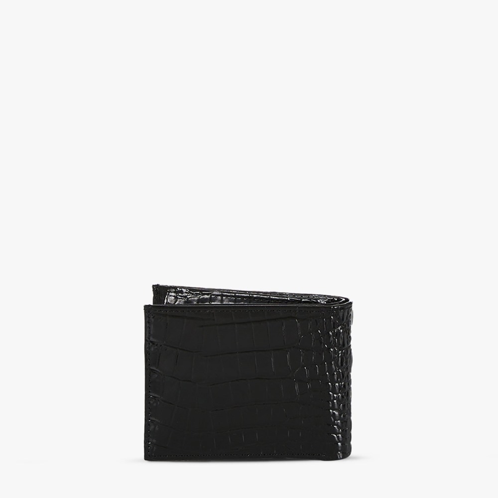 Brahmin Black Leather Bifold Wallet - Black Melbourne