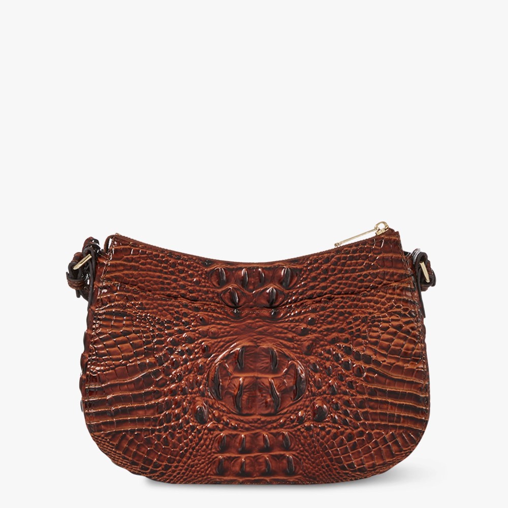 Brahmin Shayna Leather Crossbody - Pecan Melbourne