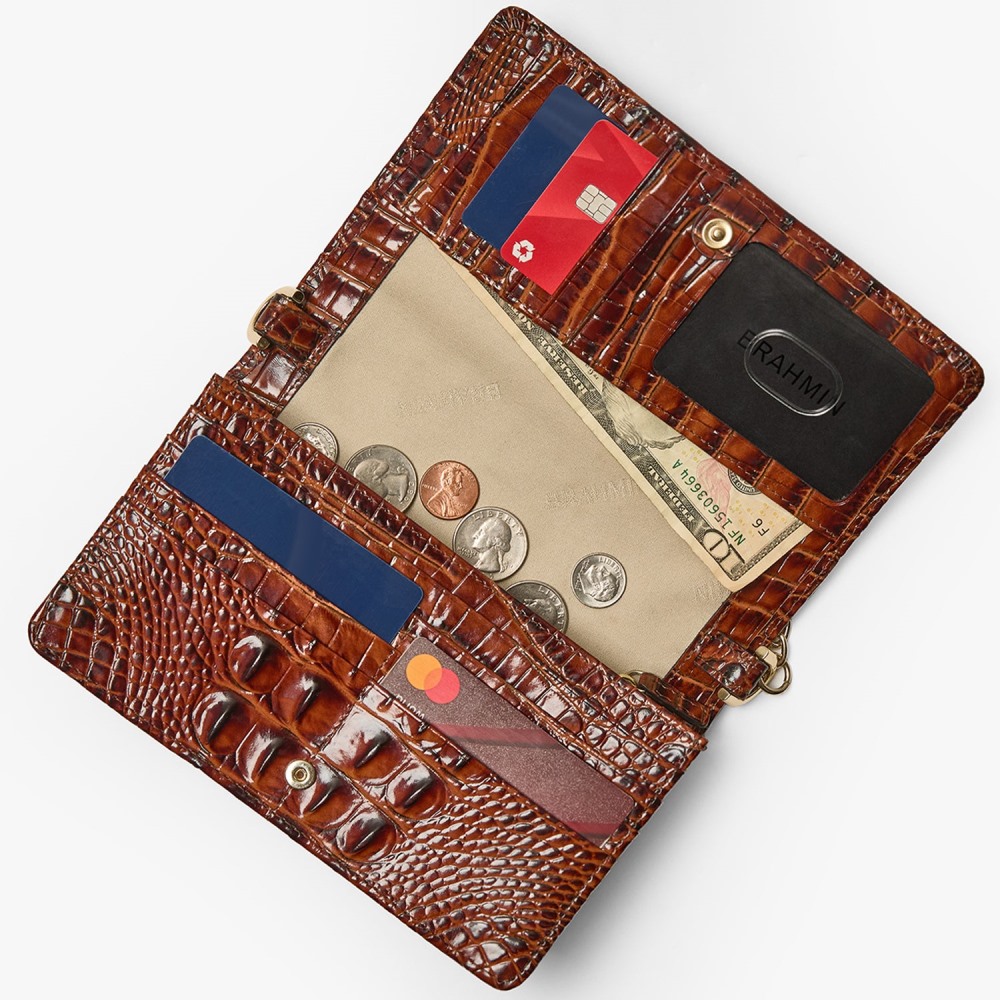 Brahmin Minuette Leather Crossbody - Pecan Melbourne