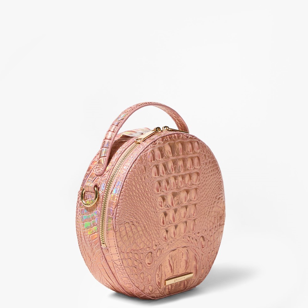 Brahmin Lane Leather Crossbody - Rose Gold Melbourne