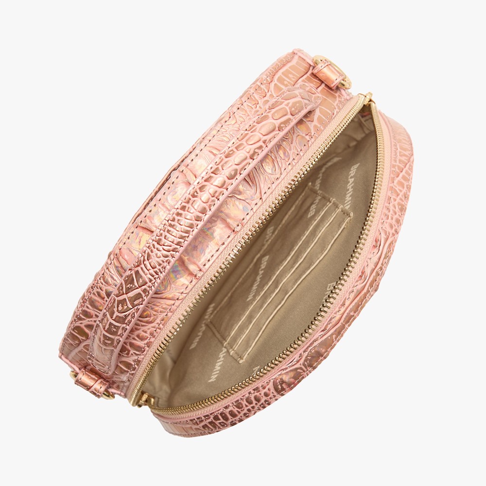 Brahmin Lane Leather Crossbody - Rose Gold Melbourne