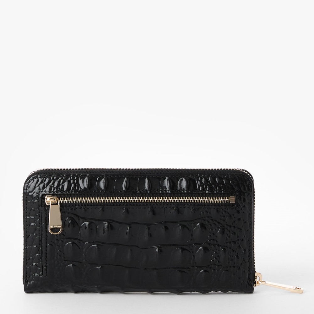 Brahmin Suri Leather Wallet - Black Melbourne