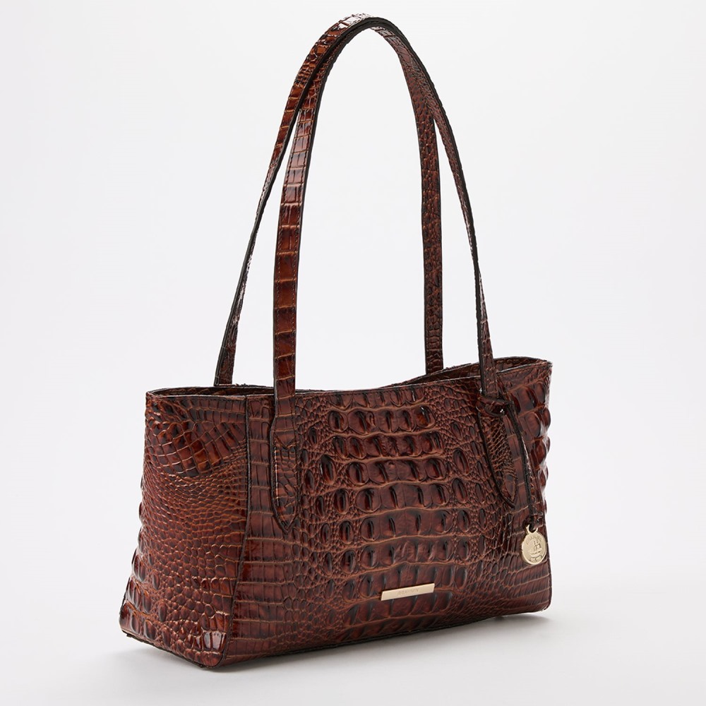 Brahmin Tonya Leather Tote - Pecan Melbourne