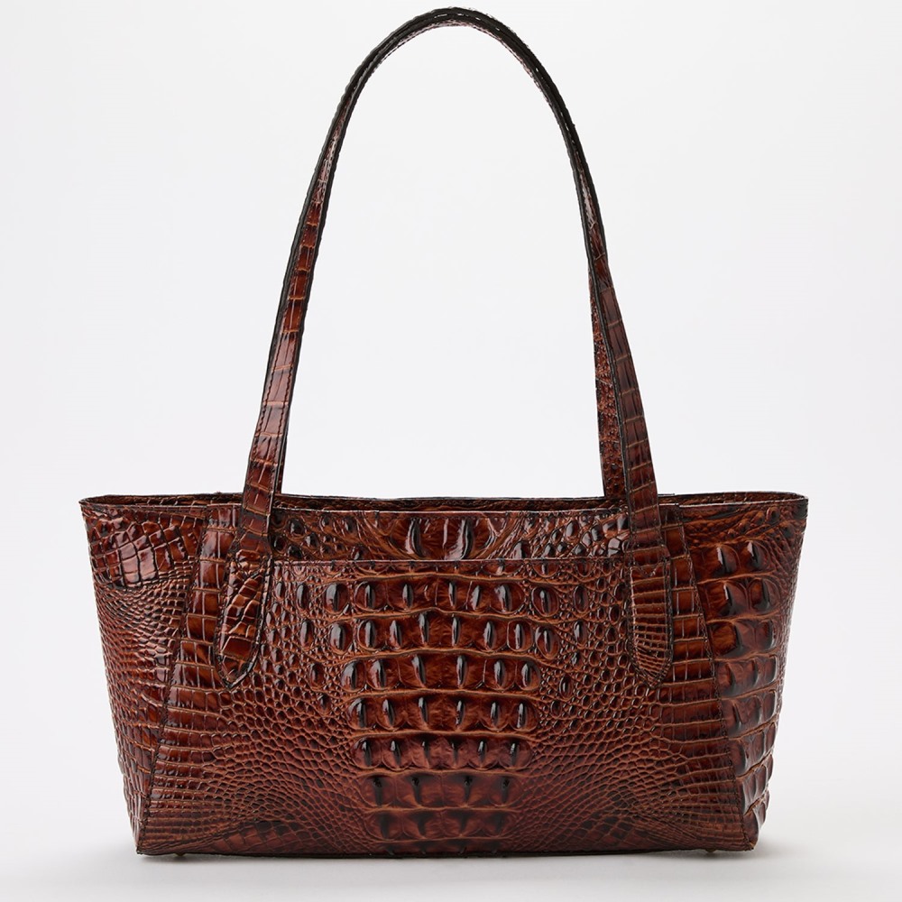 Brahmin Tonya Leather Tote - Pecan Melbourne