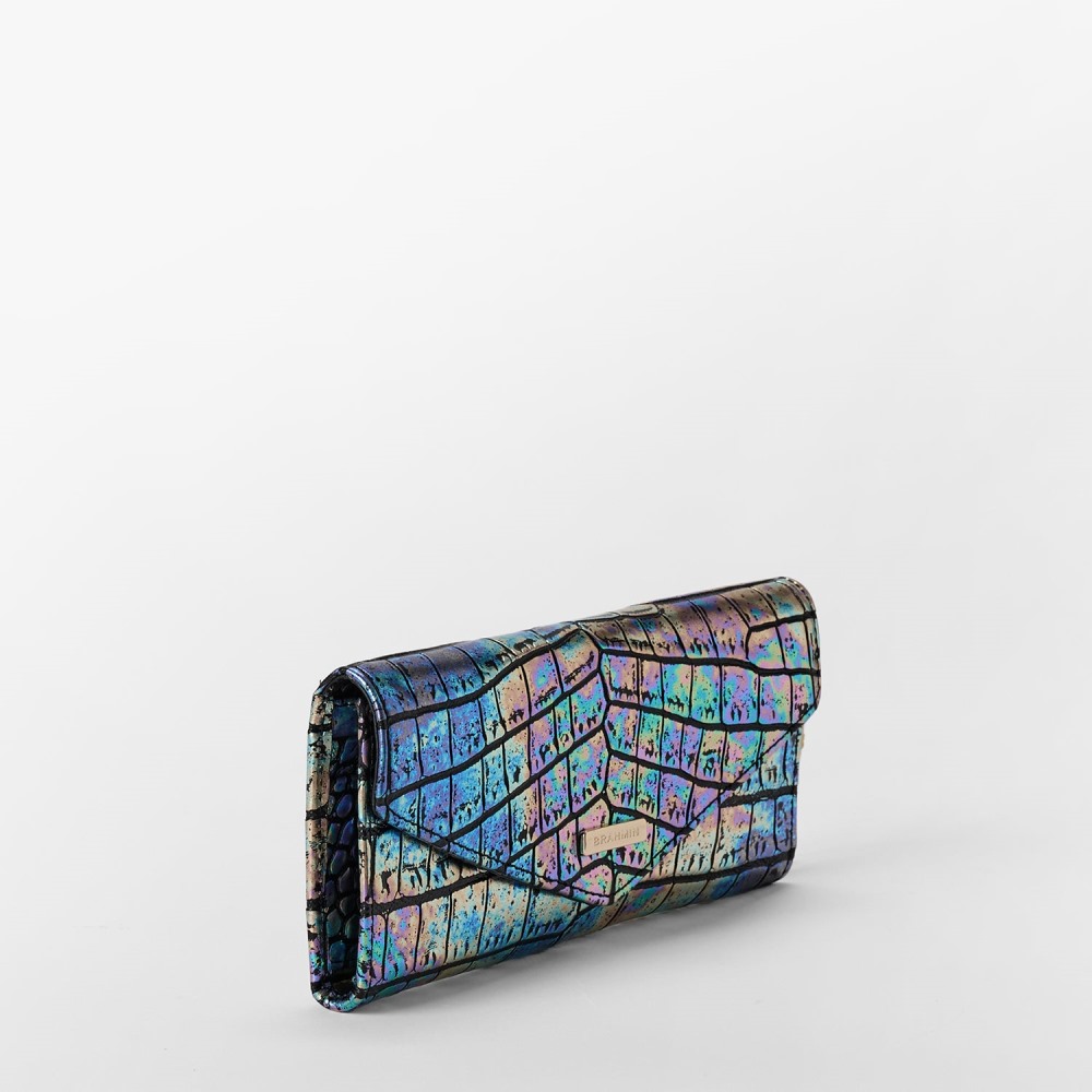 Brahmin Veronica Leather Wallet - Black Galexia