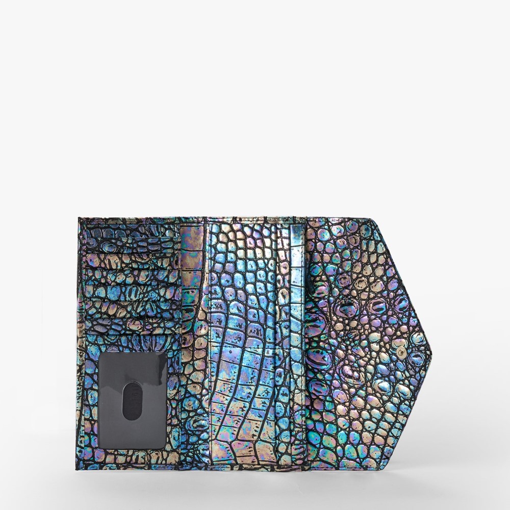 Brahmin Veronica Leather Wallet - Black Galexia