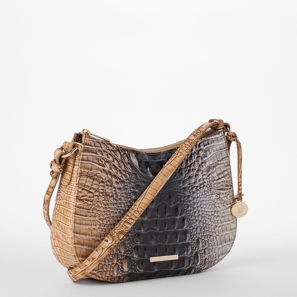 Brahmin Shayna Leather Crossbody - Tri-Color Ombre Melbourne