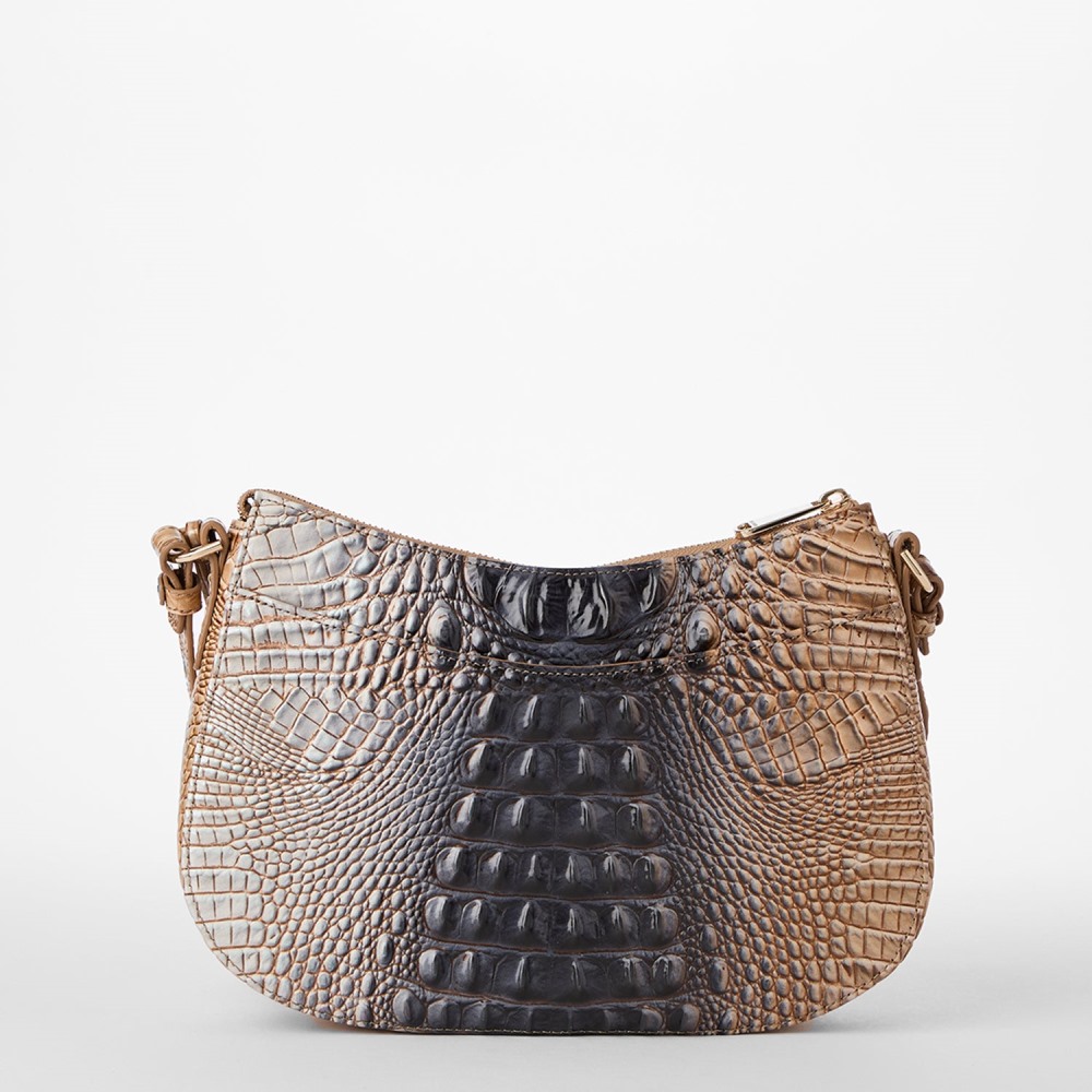 Brahmin Shayna Leather Crossbody - Tri-Color Ombre Melbourne