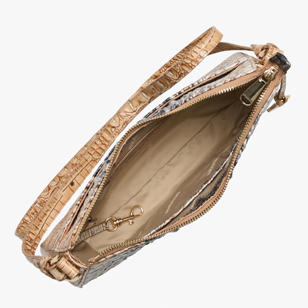 Brahmin Shayna Leather Crossbody - Tri-Color Ombre Melbourne