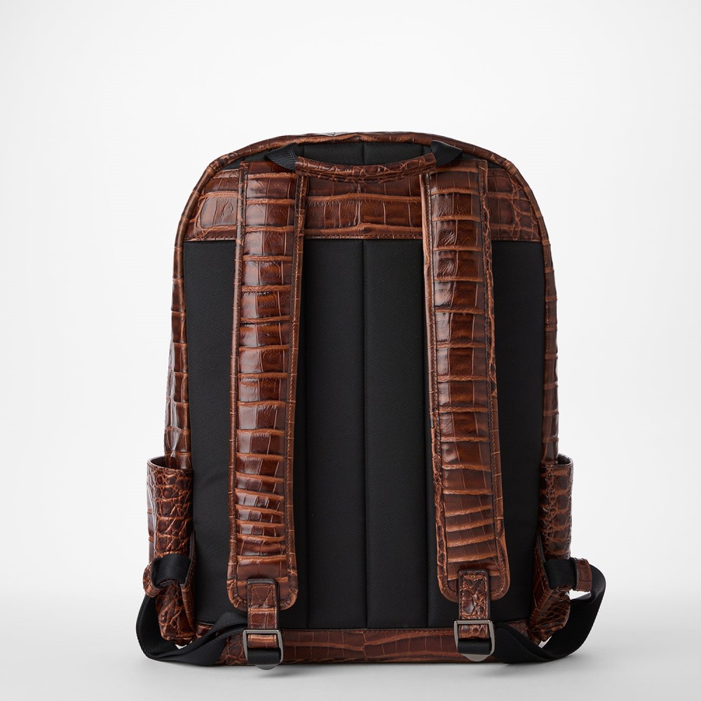 Brahmin Lucas Leather Backpack - Chestnut Baypoint