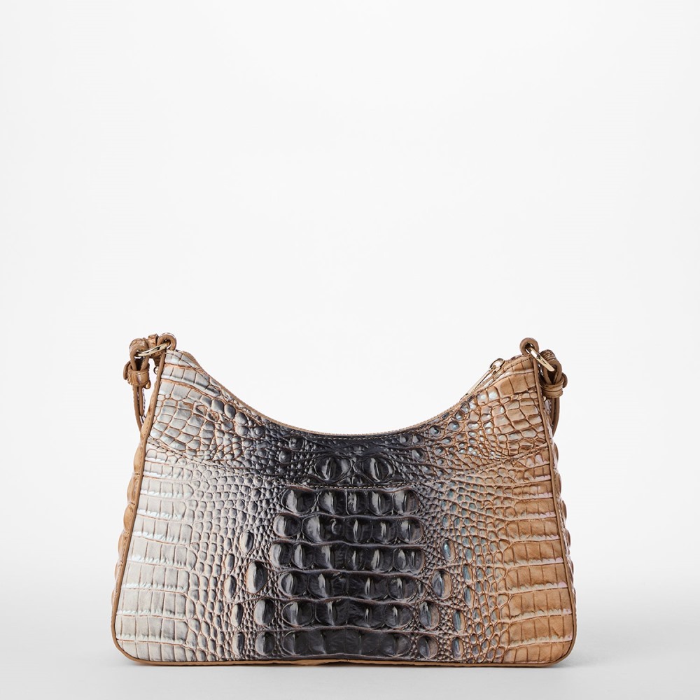 Brahmin Esme Leather Shoulder Bag - Tri-Color Ombre Melbourne