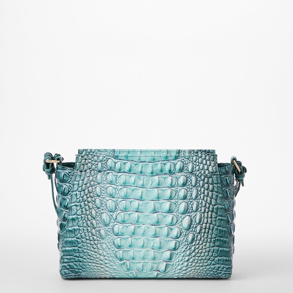 Brahmin Hillary Leather Crossbody - Spearmint Ombre Melbourne