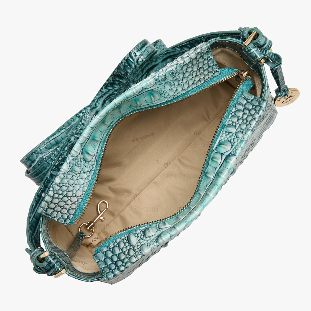 Brahmin Hillary Leather Crossbody - Spearmint Ombre Melbourne