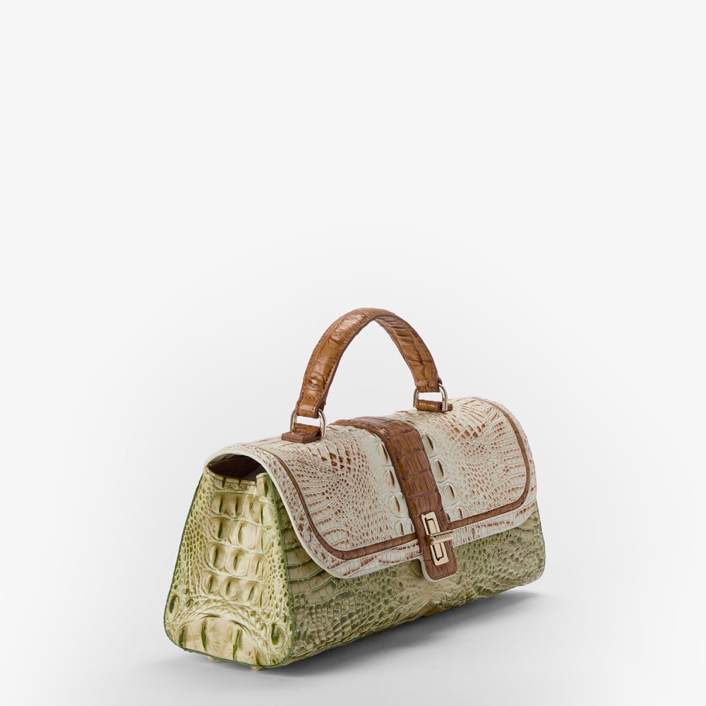 Brahmin Dayan Leather Satchel - Fern Williamette