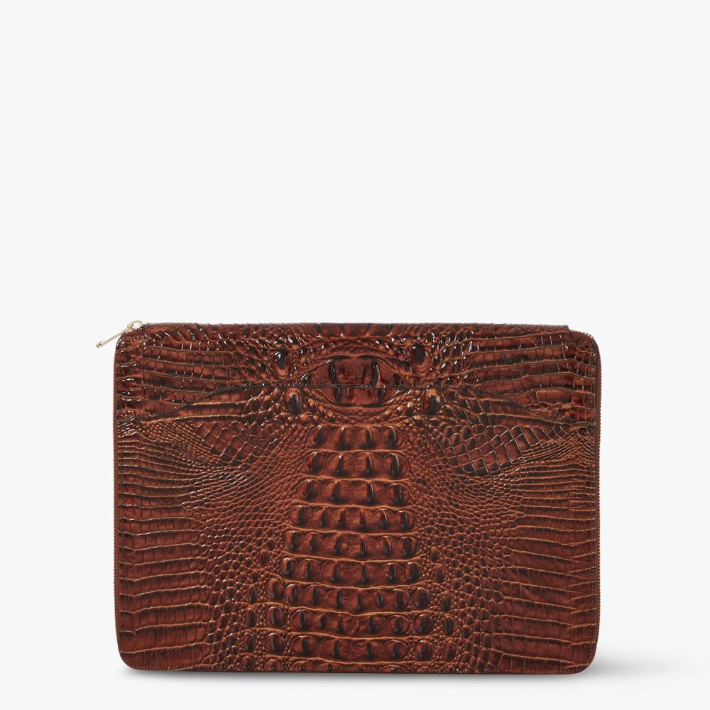 Brahmin Landon Portfolio Laptop Case - Pecan Melbourne