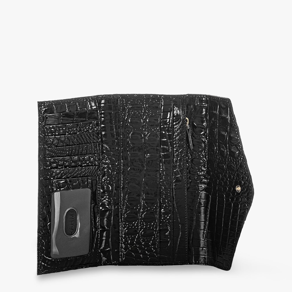 Brahmin Veronica Leather Wallet - Black Melbourne