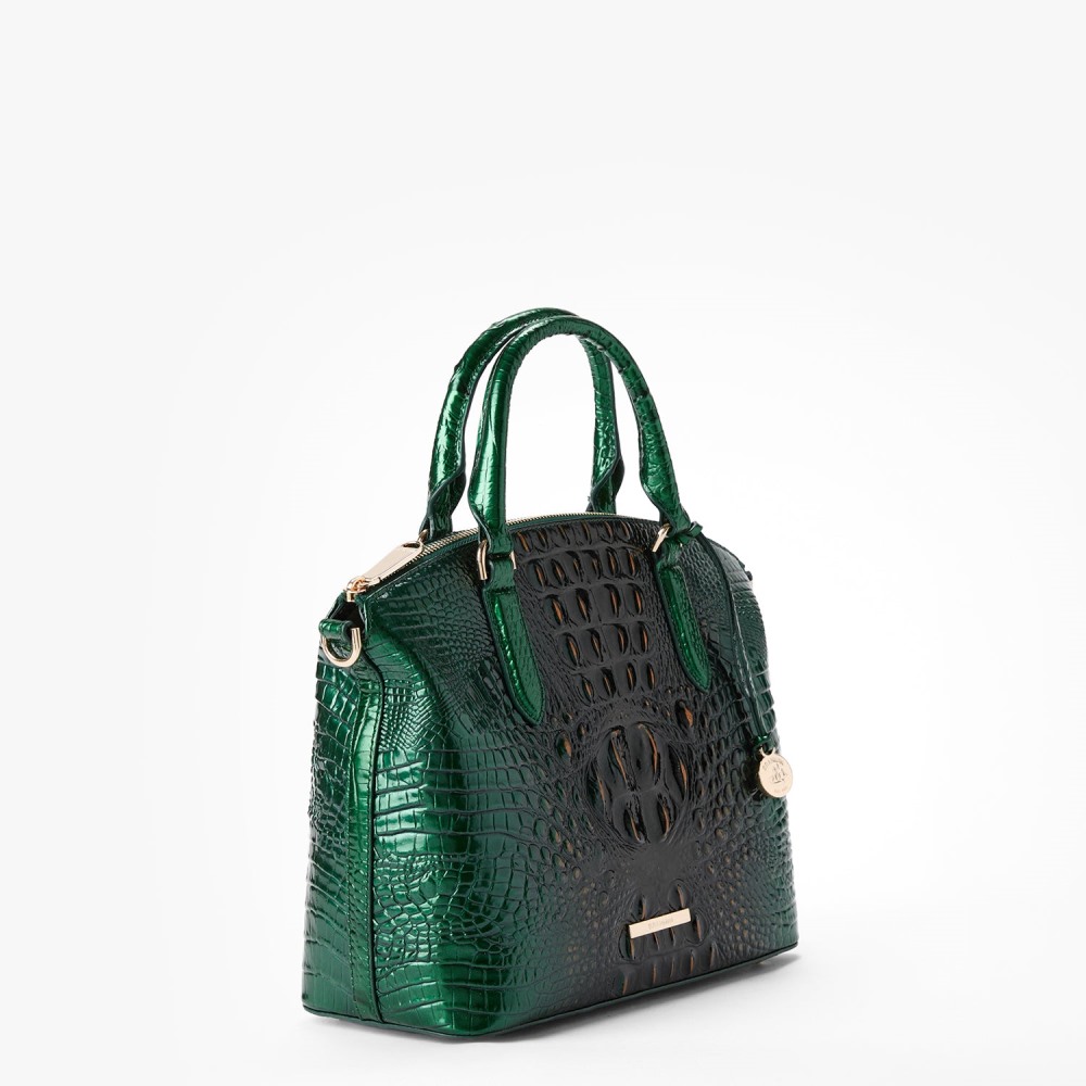 Brahmin Duxbury Leather Satchel - Evergreen Ombre
