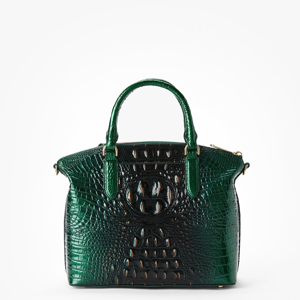 Brahmin Duxbury Leather Satchel - Evergreen Ombre