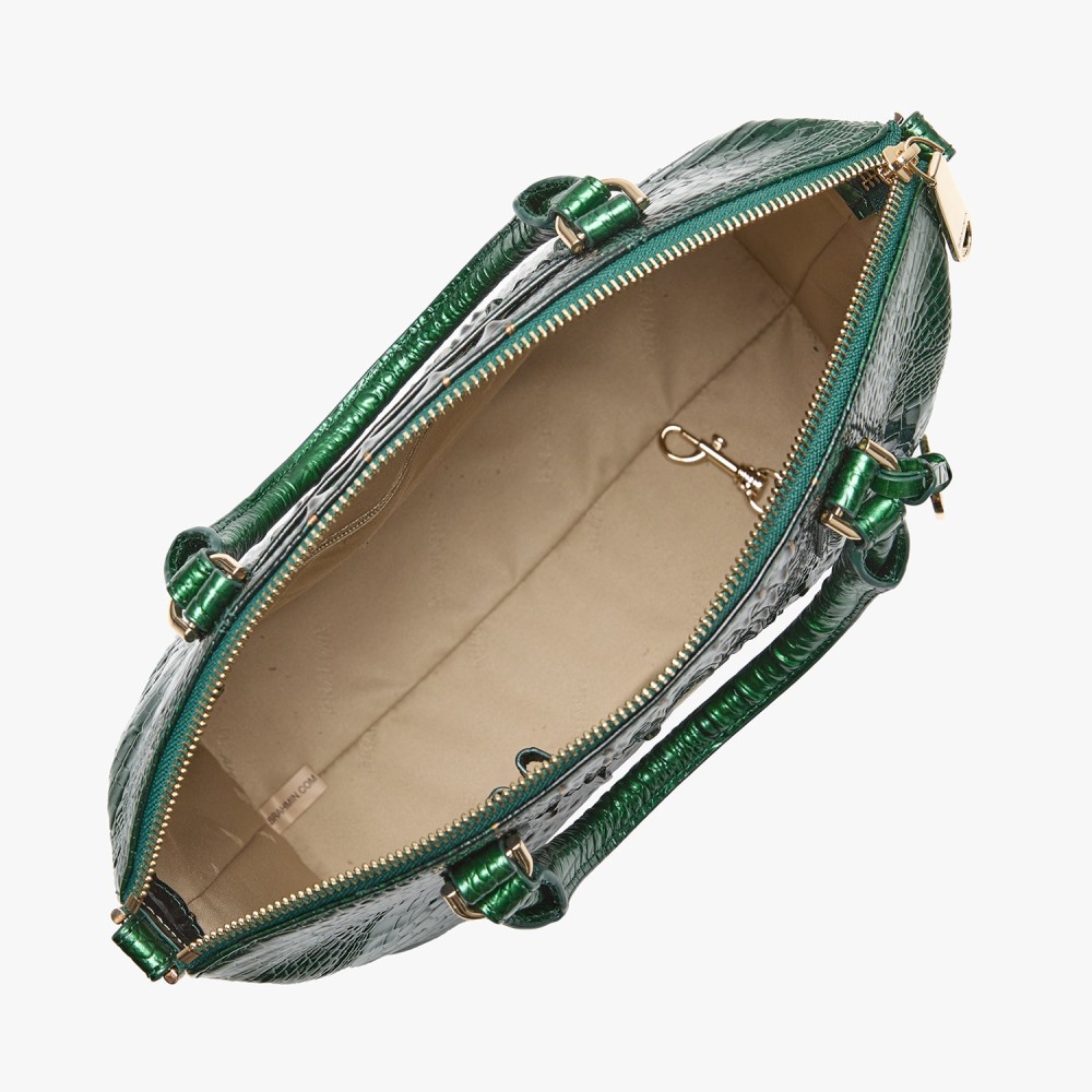 Brahmin Duxbury Leather Satchel - Evergreen Ombre