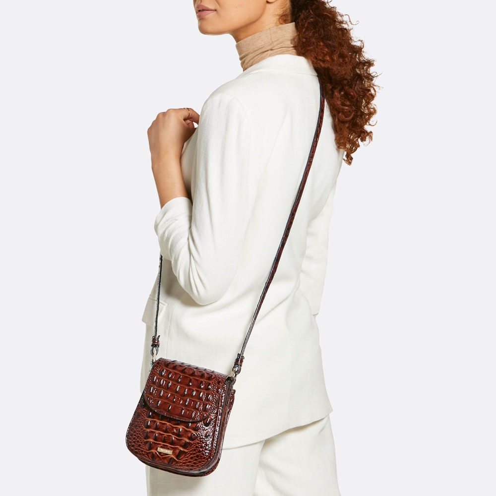Brahmin Everlee Crossbody - Heavenly Blue Lumeria