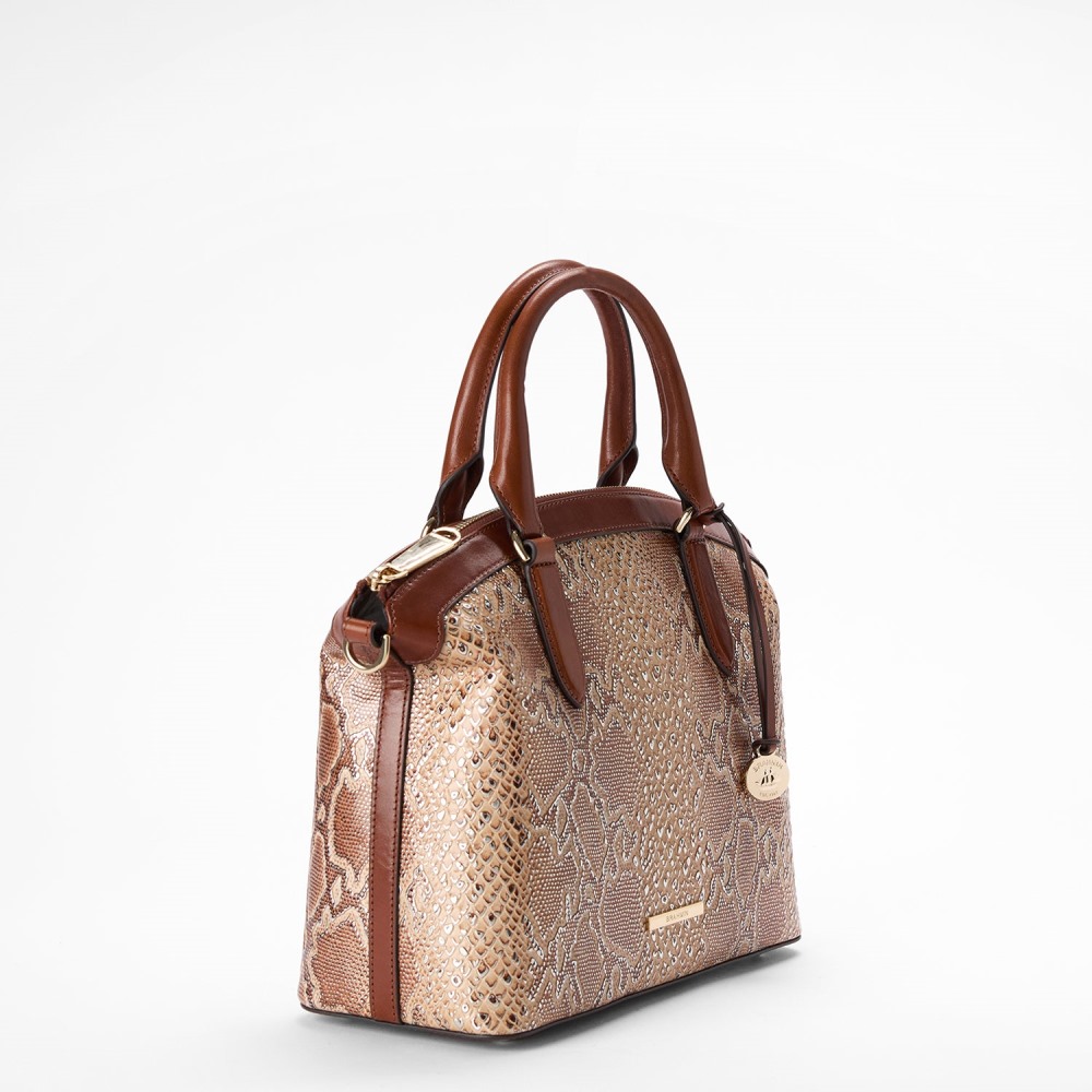 Brahmin Duxbury Leather Satchel - Multi Wailua