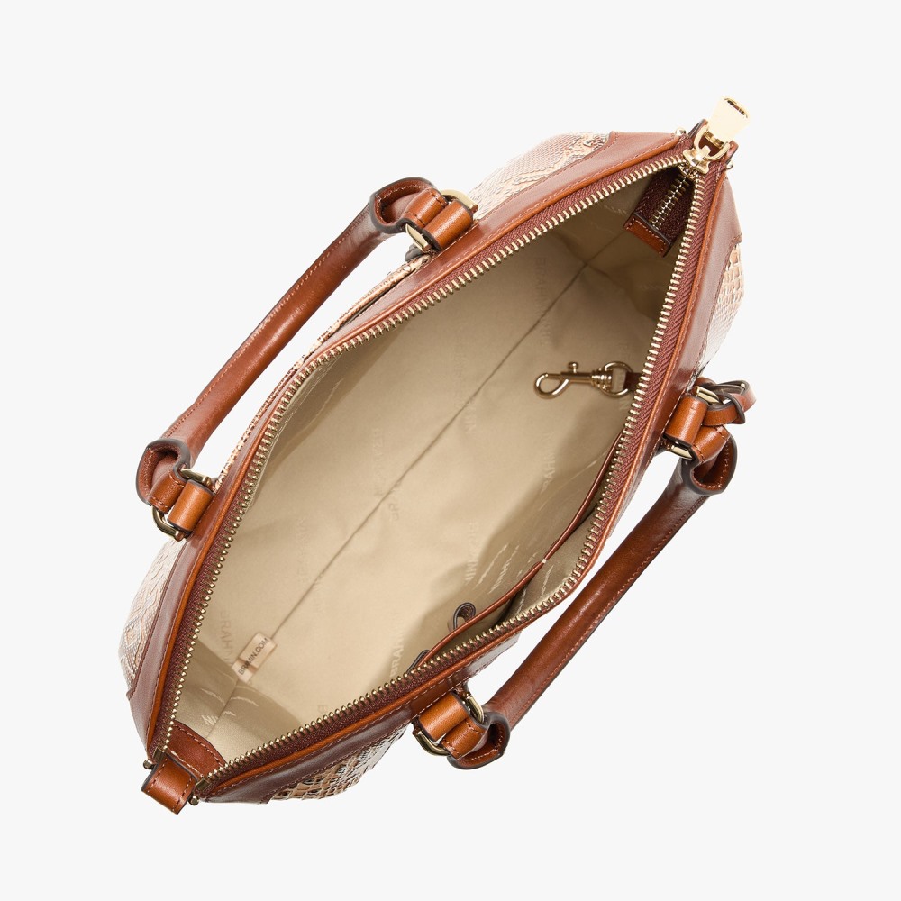 Brahmin Duxbury Leather Satchel - Multi Wailua