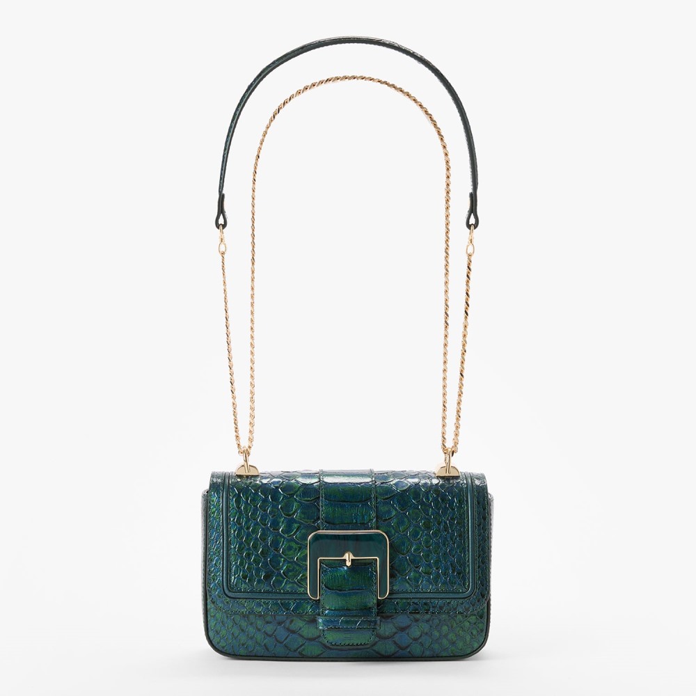 Brahmin Rosa Leather Crossbody - Evergreen Kalopsia