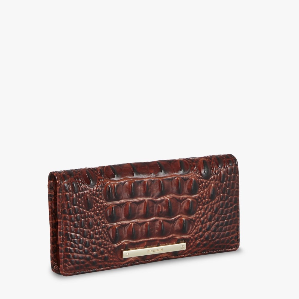 Brahmin Ady Pecan Leather Wallet - Pecan Melbourne