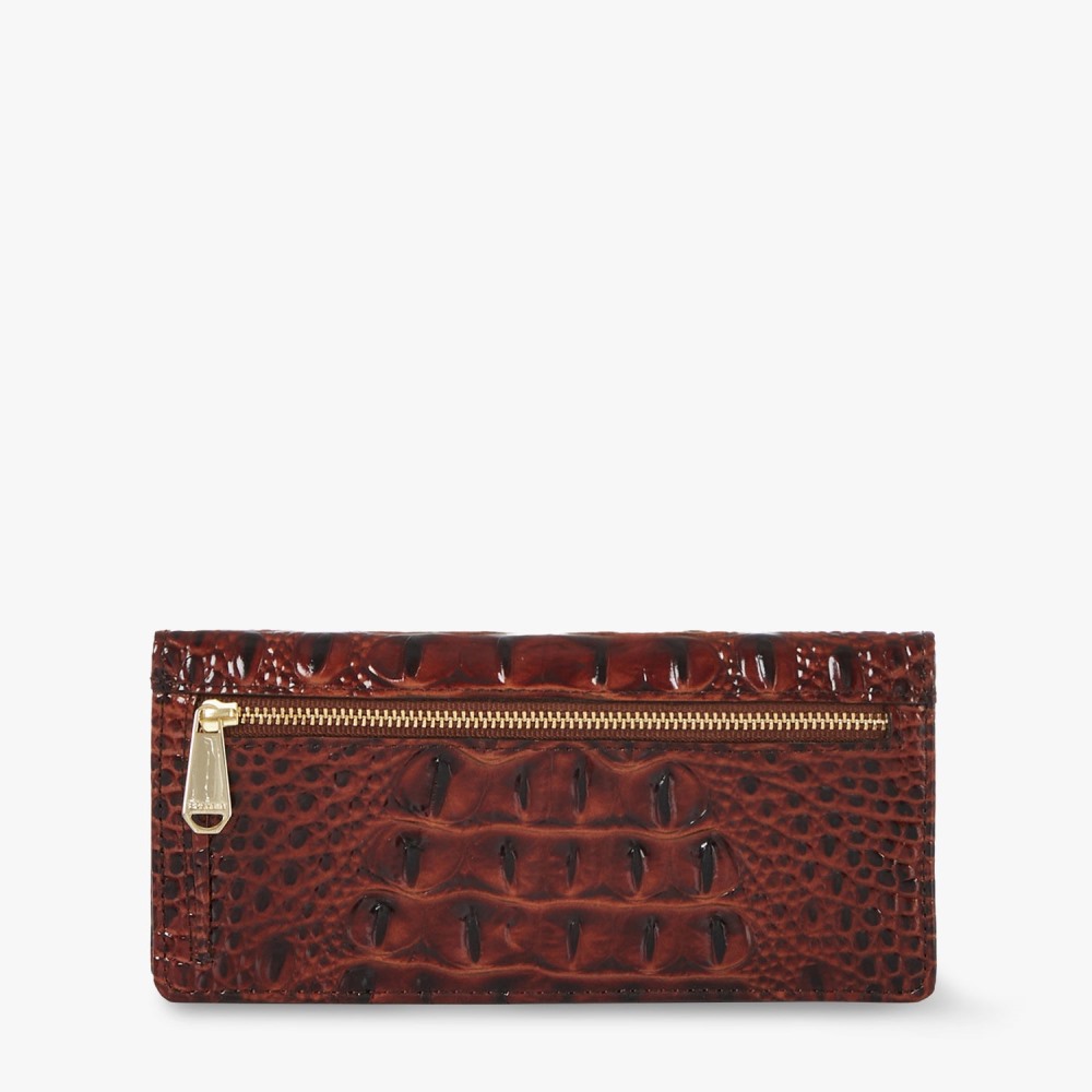 Brahmin Ady Pecan Leather Wallet - Pecan Melbourne