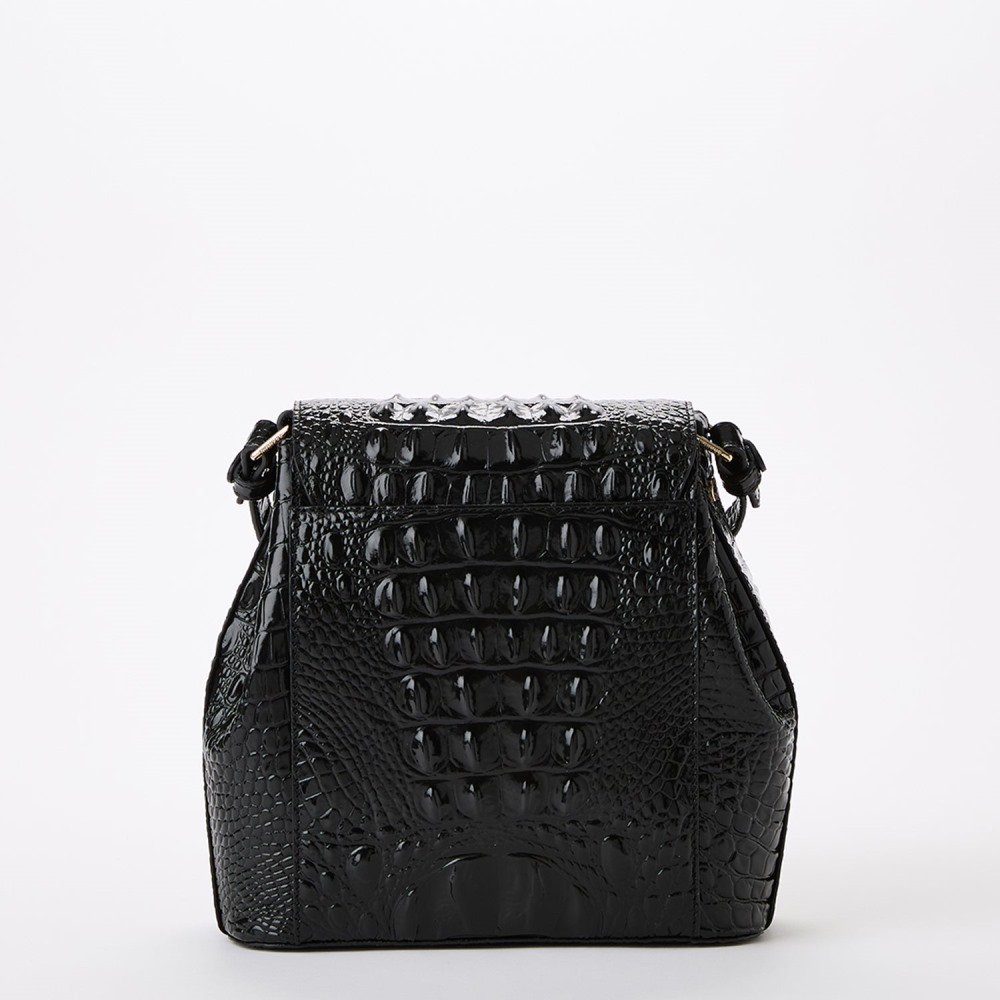 Brahmin Margo Leather Crossbody - Black Melbourne