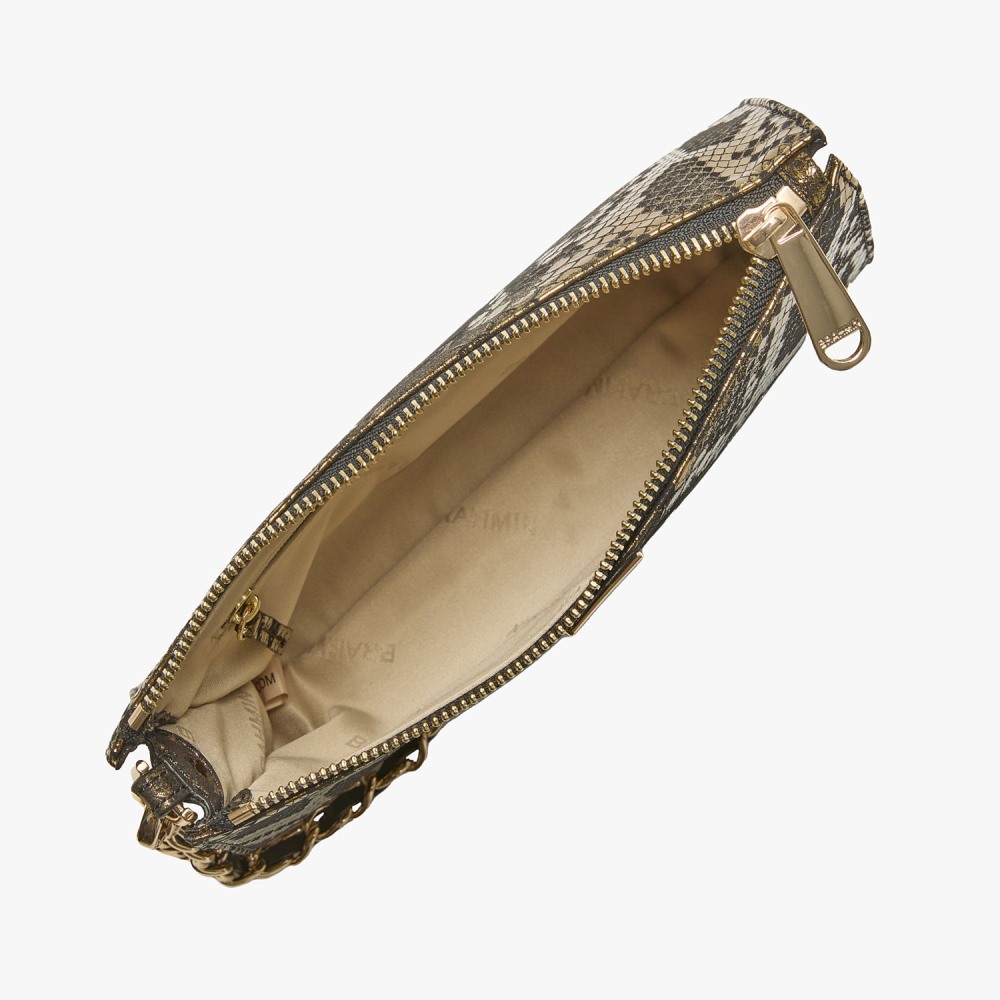 Brahmin Daisy Leather Wristlet - Gold Grandeur
